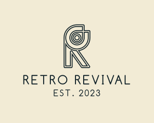 Retro Boutique Letter R  logo design