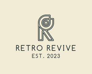 Retro Boutique Letter R  logo design