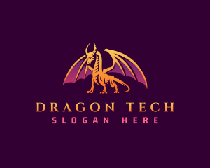 Dragon Game Fantasy logo design