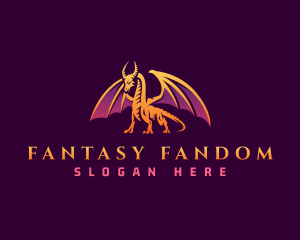 Dragon Game Fantasy logo design