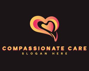 Mental Care Heart logo design