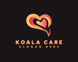 Mental Care Heart logo design