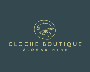 Cloche Hand Waiter  logo design