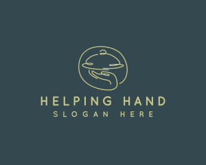 Cloche Hand Waiter  logo design