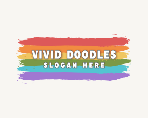 Rainbow Pride Artwork logo design