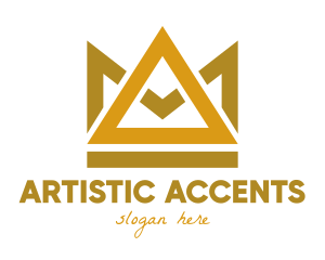 Gold Triangle Crown  logo design