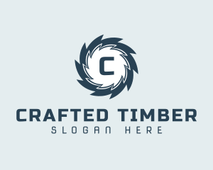 Saw Carpentry Woodworking logo design