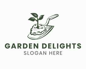 Trowel Plant Gardening logo design