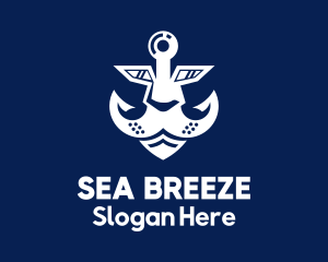 Sea Lion Anchor logo design