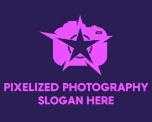 Purple Star Camera logo design