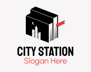 City Library Book  logo design