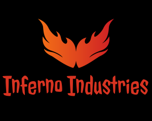 Flame Burning Wings logo