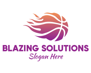 Blazing Fast Basketball logo design