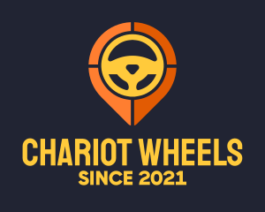 Steering Wheel Location logo design