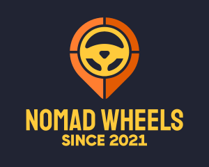 Steering Wheel Location logo design