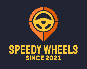 Steering Wheel Location logo design