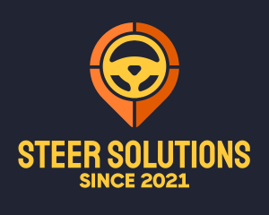 Steering Wheel Location logo design