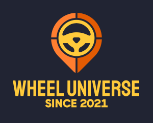 Steering Wheel Location logo design