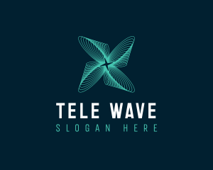 Digital Technology Agency Waves logo design