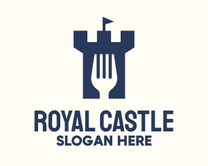 Blue Fork Castle logo design