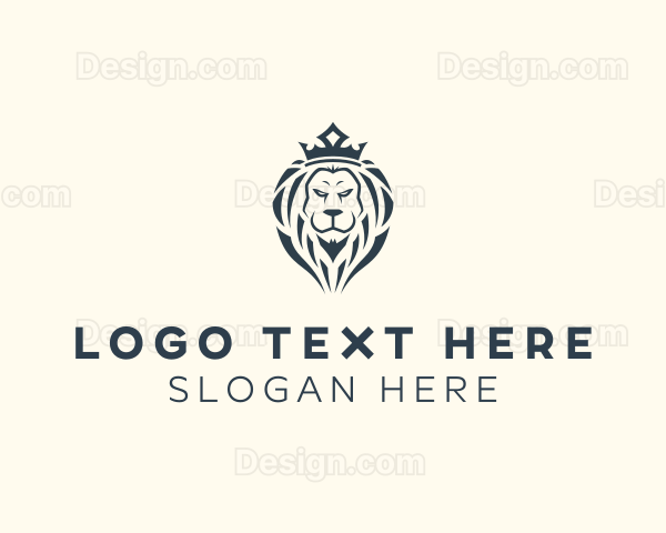Lion Crown Royalty Logo