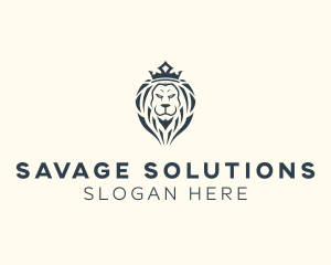 Lion Crown Royalty logo design