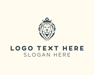Lion - Lion Crown Royalty logo design