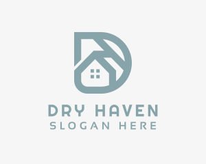 Gray Home Realty Letter D logo design