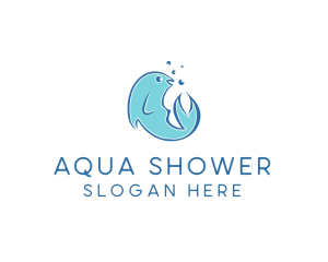 Seafood Fish Aquarium  logo design