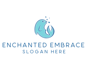 Seafood Fish Aquarium  logo design