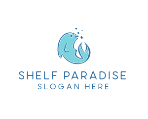 Seafood Fish Aquarium  logo design