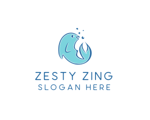 Seafood Fish Aquarium  logo design