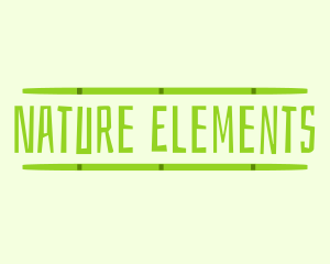 Organic Bamboo Nature logo design