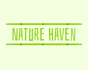 Organic Bamboo Nature logo design