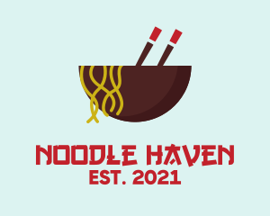 Oriental Noodles Restaurant logo design