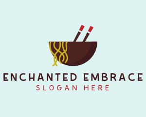 Oriental Noodles Restaurant logo design