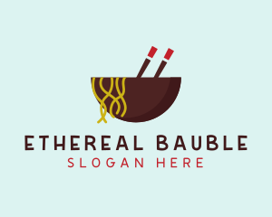 Oriental Noodles Restaurant logo design