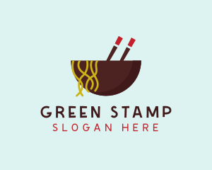 Oriental Noodles Restaurant logo design