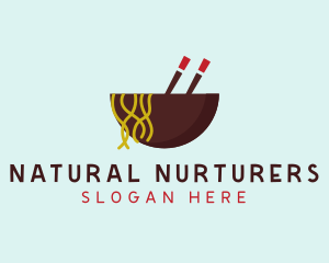 Oriental Noodles Restaurant logo design