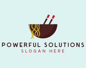 Oriental Noodles Restaurant logo design