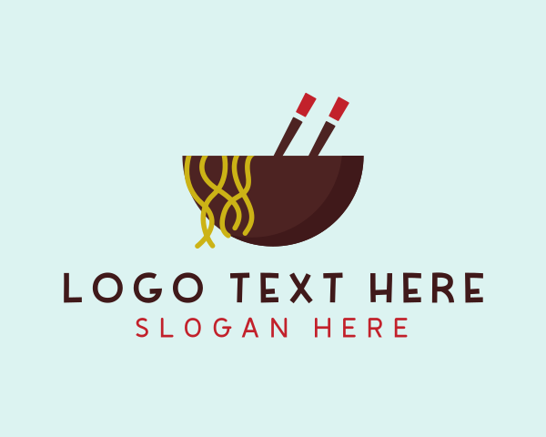 Oriental Noodle Bowl Chopsticks logo