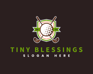 Golf Ball Sports Logo