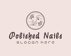 Natural Nail Polish logo design