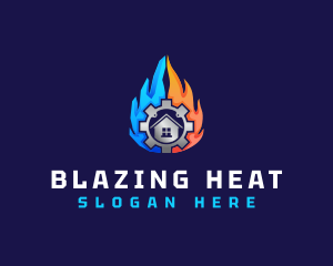 Industrial Heating Cooling logo design