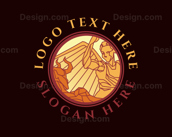 Angel Demon Mosaic Logo