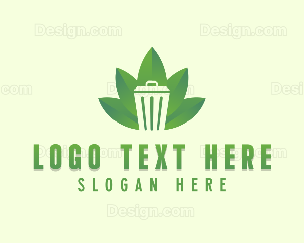 Leaf Trash Garbage Logo