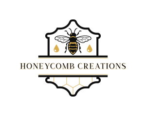 Honey Droplet Bee logo design