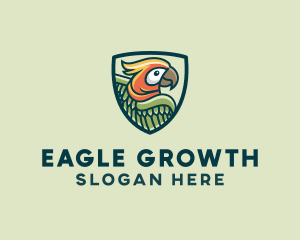 Parrot Bird Shield logo design