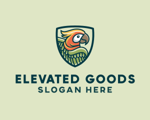 Parrot Bird Shield logo design