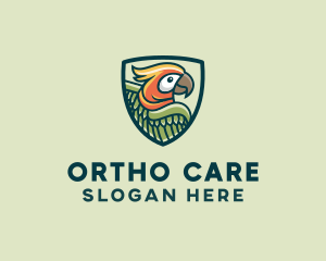 Parrot Bird Shield logo design